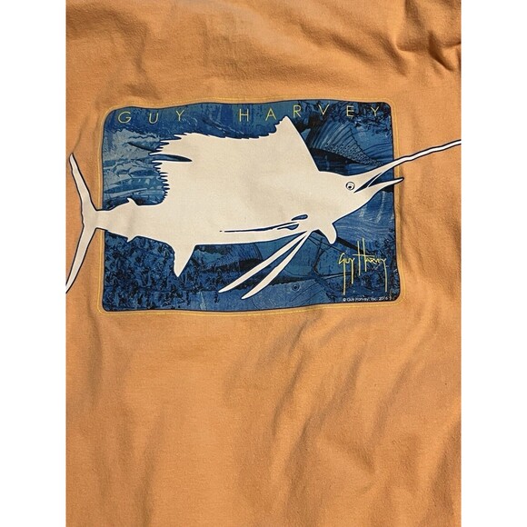 GUY HARVEY Unisex Fish Long Sleeve Classic Fit Sun Protection Fishing SHIRT 2XL - Picture 1 of 6